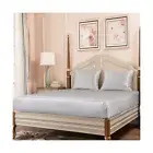 PROMEED 100% 23 Momme Silk King Size Fitted Sheet Sets, Grade 6A+ Mulberry Si...