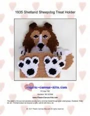 Shetland Sheepdog Treat Holder- Plastic Canvas Pattern or Kit