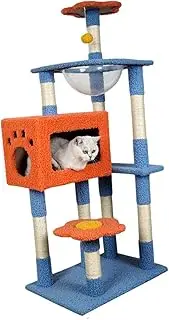 Cat Tree, Playground Kitten Jumping Toys Activity Center Condo Rest Carpets Sofa Protector Grinding Claw Scratching Post for Pets Supplies, 135cmx40cmx60cm