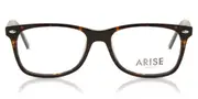 Square Full Rim Plastic Men's Glasses Black, Size 53 - Lenses Included - Private Health Rebate - Blue Light Block Available - Arise Collective