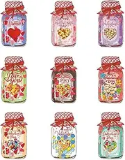 Candy Cards For Valentine's Day,Candy Jar Card For Valentine's Day - Happy Valentines Candy Jar Exchange Cards Bulk | Sturdy and Exquisite Exchange Cards for Valentine's Day