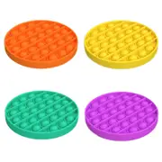 Pop Bubble Pencil Cases - Blue/White & Fidget Pop Toys - 4 packs Orange/Yellow/Green/Purple
