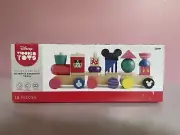Disney wooden toys Mickey’s stacking train new Wood Blocks