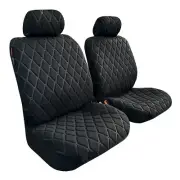 Heavy Duty Black Cotton Linen Seat Covers For Toyota Corolla Cross Atmos Hybrid
