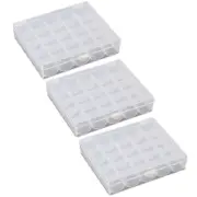 3 Pcs Thread Bobbin Organizer Craft Storage Box Sewing Machine Bobbin Box