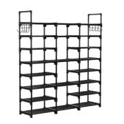 NNEAGS 21-Shelf Tier Shoe Storage Shelf Space-Saving Caddy Rack Organiser with H
