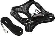Cat Harness and Leash Kit Kitten Traction Harness Chest Strap and 1.2m Rope Set Breathable Material for Cat Collar