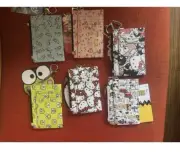 Hello Kitty Bluey Charlie Brown Wallet Set