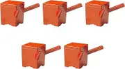 Set of 5 [A] Yuto (Large) Horn Vermilion [ 4.2 x 4.2 x 5.0 inches (10.8 x 10.8 x 12.8 cm) (620cc)] | Juji ABS Resin Setomonohonpo