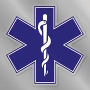 Star of Life Front Static Cling