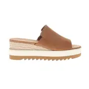 TOMS Diana Platform Wedge Espadrille Mule Womens Brown Casual Sandals 10022159T