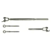 12 pack - DIY Balustrade Kit Jaw/Swage Fork Turnbuckle Stainless Steel Wire Rope