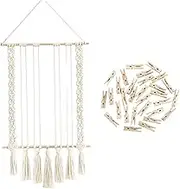 Hanging Photo Display with Clips, Hanging Photo Display Wall Decor, Picture Board