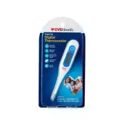 CVS Health Rigid Tip Digital Thermometer - 30 Sec Reading - Audio Alarm - NEW