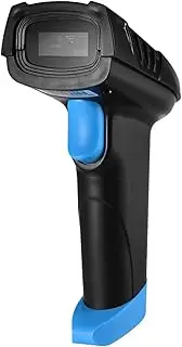 Handheld 1D 2D QR Wirel Barcode Scanner Bar Code Reader with USB Cradle Receiver Charging Base 100m Long Transmission Distance for Supermarket Retail S Warehouse Mobile Payment Computer Screen Scan