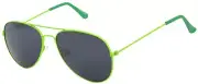 GREEN AVIATOR METAL FRAME MEN WOMEN DARK SMOKE LENS SUNGLASSES SHADES UVB