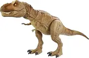 Jurassic World Camp Cretaceous Isla Nublar Epic Roarin’ Tyrannosaurus Rex Large Action Figure with Primal Attack Feature, Sound, Realistic Shaking, Movable Joints; Ages 4 Years & Up