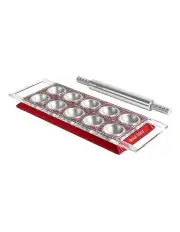 [Marcato] Ravioli Tablet with Rolling Pin Red