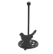 33cm Cast Iron Bird Paper Towel Holder Home Kitchen Organiser Storage Decor