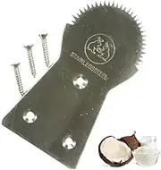 Dolphin Teeth Coconut Grater Shredder Scraper Kitchen Vintage Tools Hand Stainless Steel New Tool Blade Kitchentool Height 3.6 Inch Width 2inch Set 1pc with Screw 3