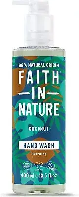 Faith in Nature Coconut Hand Wash 400ml-4 Pack