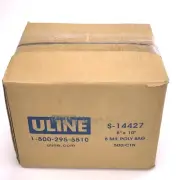 ULINE S-14427 1 Case (500) 8x10 Clear ’ Poly Cellophane Bags 8 Mil