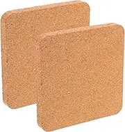 SHOWERORO Cork Tile for Wall Craft Supply 2pcs Small Cork Board Picture Bulletin Board for Photos