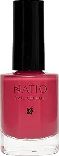 Natio Australia Nail Colour Melon 10ml - Plant Based Hot Pink Nail Polish Varnish - Vegan Friendly