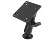 RAM 100x100mm VESA Plate 1.5" Ball Mount with Standard Arm and Round Base