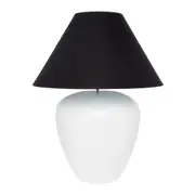 CAFE LIGHTING Picasso Table Lamp - White with Black Shade