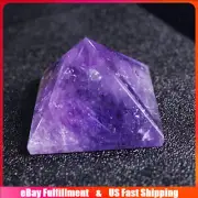 Natural Amethyst Orgone Energy Crystal Pyramid Chakra Quartz Stone Tower Healing