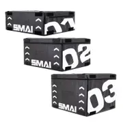 SMAI Replacement Covers for Plyometric Box - Foam (3pk) - Black