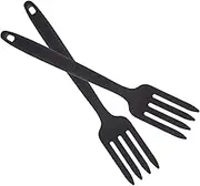 Alipis 2 Pcs Large Silicone Forks Handheld Salad Mixing Forks for Pasta Noodles Easy to Use Kitchen Forks