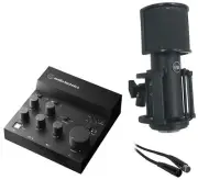 Audio Technica AT-UMX3 Live Stream Recording USB Mixer+Warm Audio Microphone
