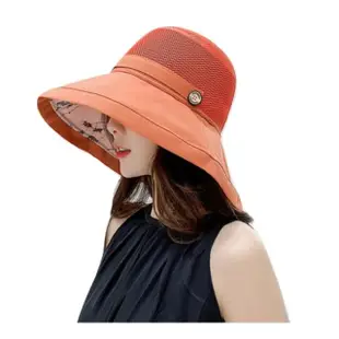 【MGSHOP】夏日遮陽大帽簷遮陽帽 漁夫帽(防曬遮陽帽)