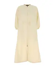 Herno Drawstring Waist Crewneck Dress IT40,IT38 Nude