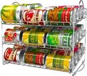 Can Organizer for Pantry,Storage Rack Organizer,Stackable Can Organizer- 36 Cans