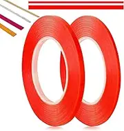 Double Sided Adhesive Tape 3mm/6mm X 33M Heat Resistant High Adhesion Transparent Acrylic Tape 2 Rolls Double Sided Craft Sticky Tape for Scrapbooking Card Making Fastening Decorations and Crafting