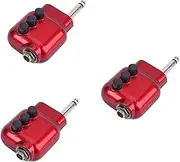 LIFKICH 3pcs Guitar Preamp 2-Band Eq Volume Control Mini 6.35mm for Acoustic Guitars Abs Dark