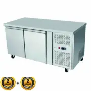 Benchtop Freezer 2 Door Atosa 280L Stainless Steel Restaurant Kitchen Cafe