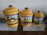 NEW- Douce Provence Cannister Set- Romancing Provence