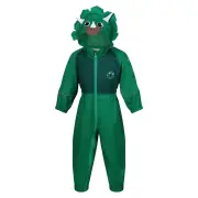 Regatta Childrens/Kids Charco Stompy The Dinosaur Waterproof Puddle Suit (Jellybean Green) - RG10784