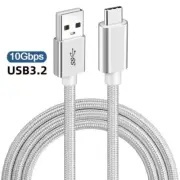 60W USB A to Type C Fast Charging Cable Data Sync Lead for iPhone 16 15 Samsung