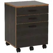 Otto Contour 3 Drawer Pedestal Black