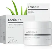 LANBENA Blackhead Remover, Nose Plants Pore Strips Deep Cleansing Peel off Mask & 60Pcs Nose StripsBlack Heads Remover from Face