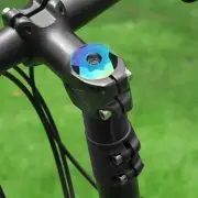 Aluminium Alloy Mountain Bike Headset Stem Top Cap Titanizing Cover Bicycle