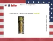 M5 x 16mm Titanium Bolt Taper Head / Ti Bolt 1 BOLT - GOLD Nitride GR5 for stems