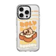 iPhone 16 Pro Clear Case MagSafe Compatible Puglie Pug Roly Poly Kinda Doughy