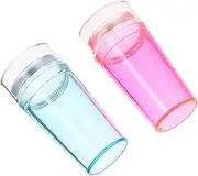 Baluue Manicure Stamper Nail Art Tools Set Fluorescent Silicone for Nail Salon Decorations