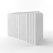 EnduraShed 3 x 1.5 x 2.27m Tall Gable Roof Garden Shed - Off White